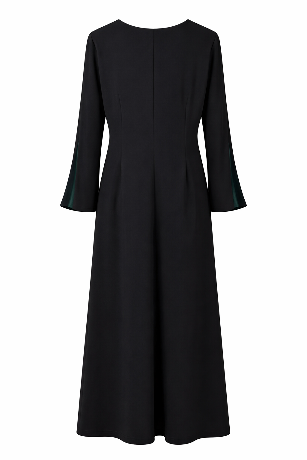 Embroidered Elegance Maxi Dress with Bell Sleeves