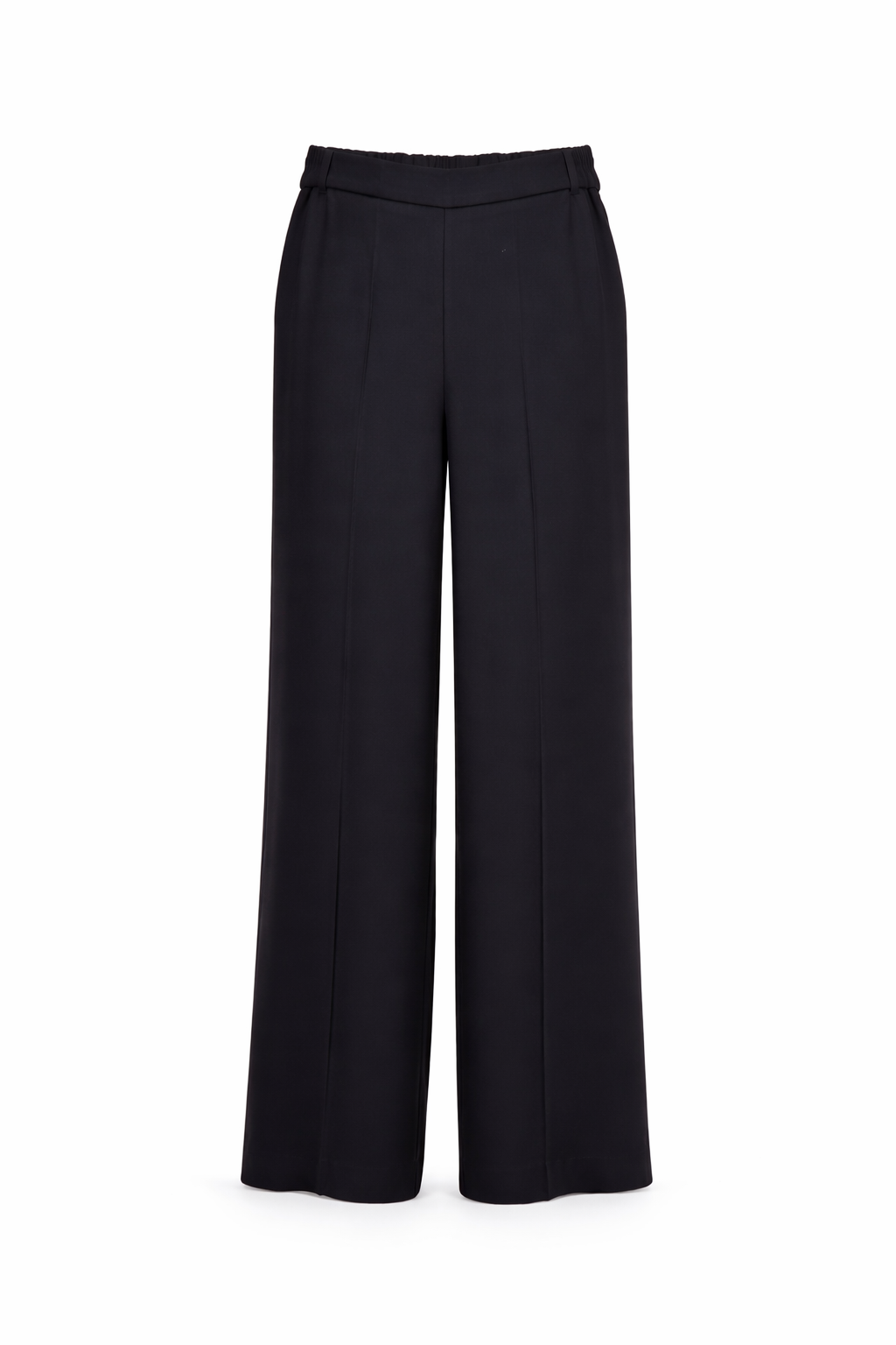 Elegant Black Embroidered Blazer & Wide-Leg Pants Suit Set