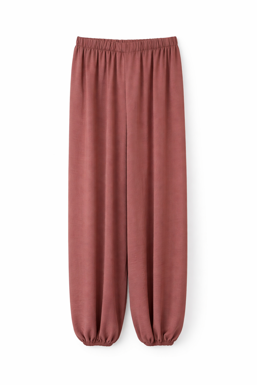 Terracotta Stripe Wrap Top & Wide-Leg Pants Set
