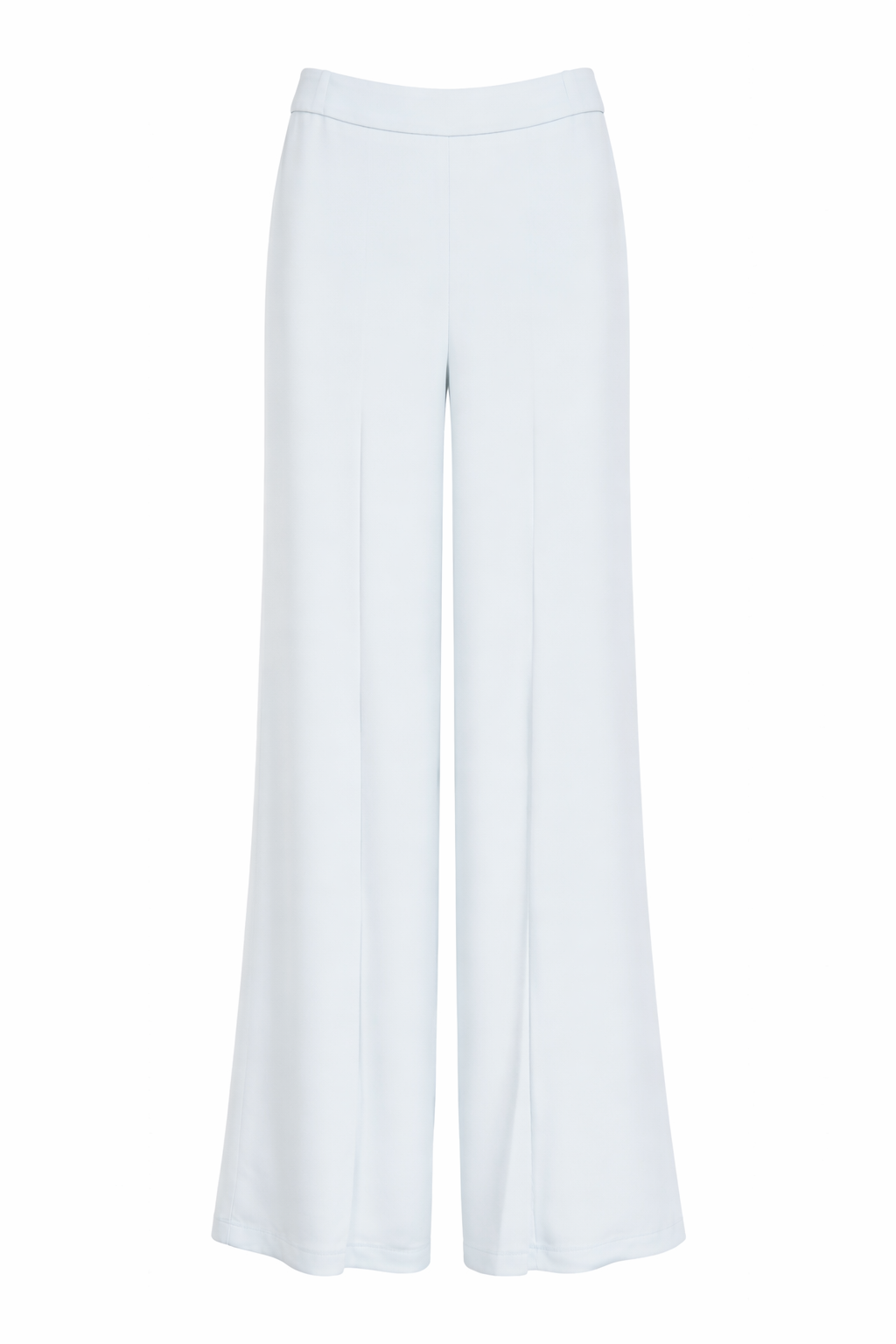 Elegant Cream Tailored Blazer & Wide-Leg Pants Set