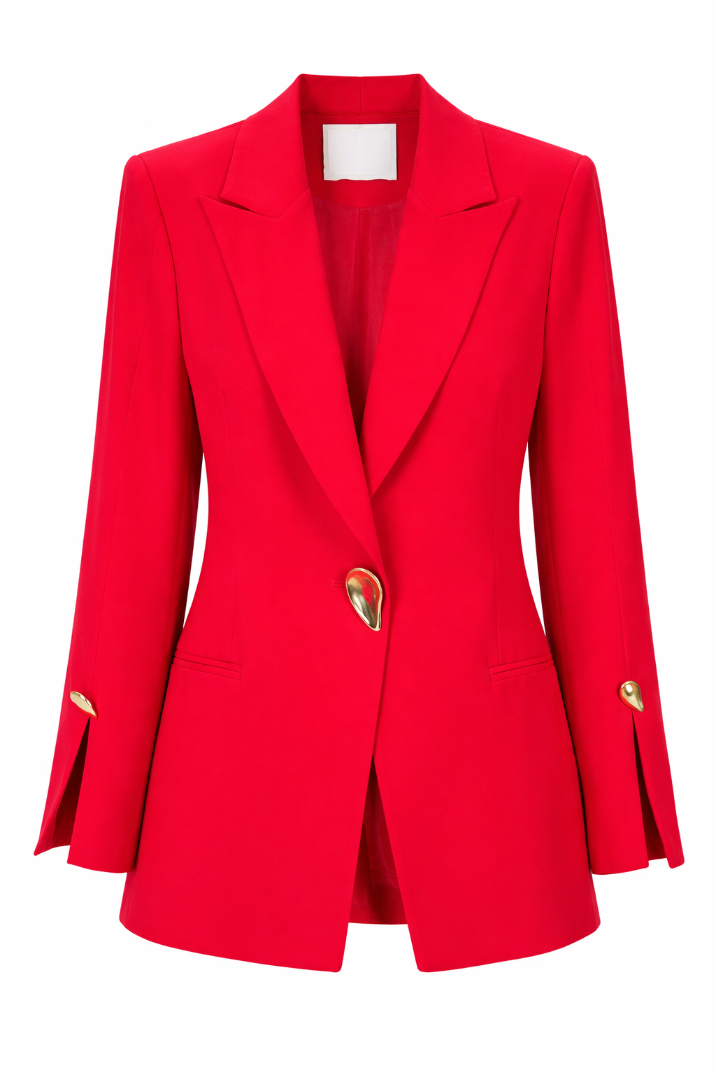 Elegant Black Tailored Blazer & Wide-Leg Pants Suit Set