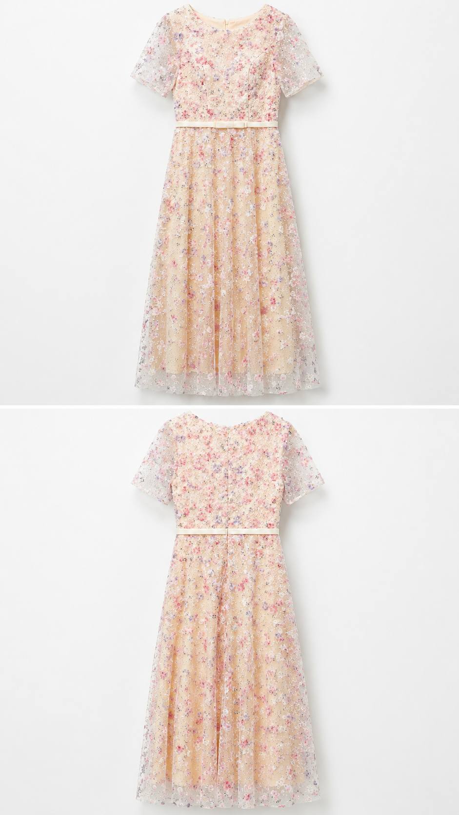 ROSKOSH Enchanted Blossom Embellished Maxi Dress