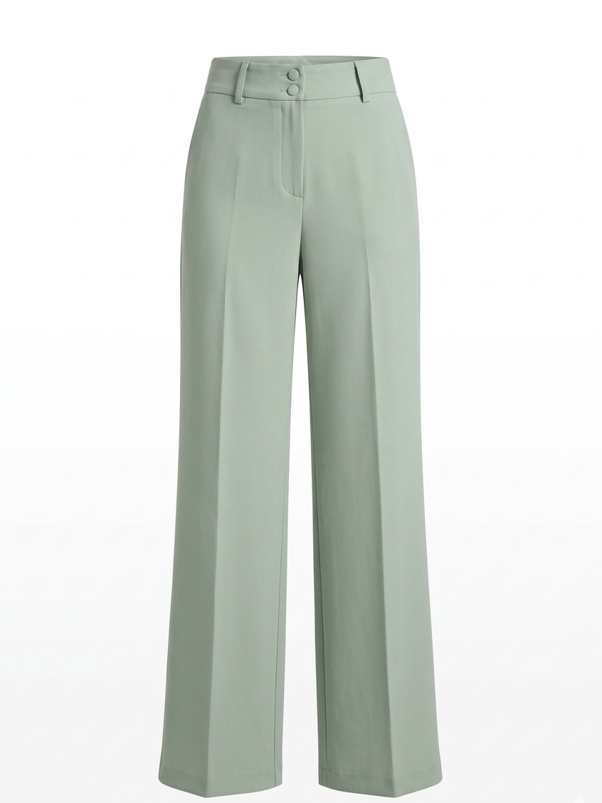 Tailored Peplum Top & Wide-Leg Trouser Set