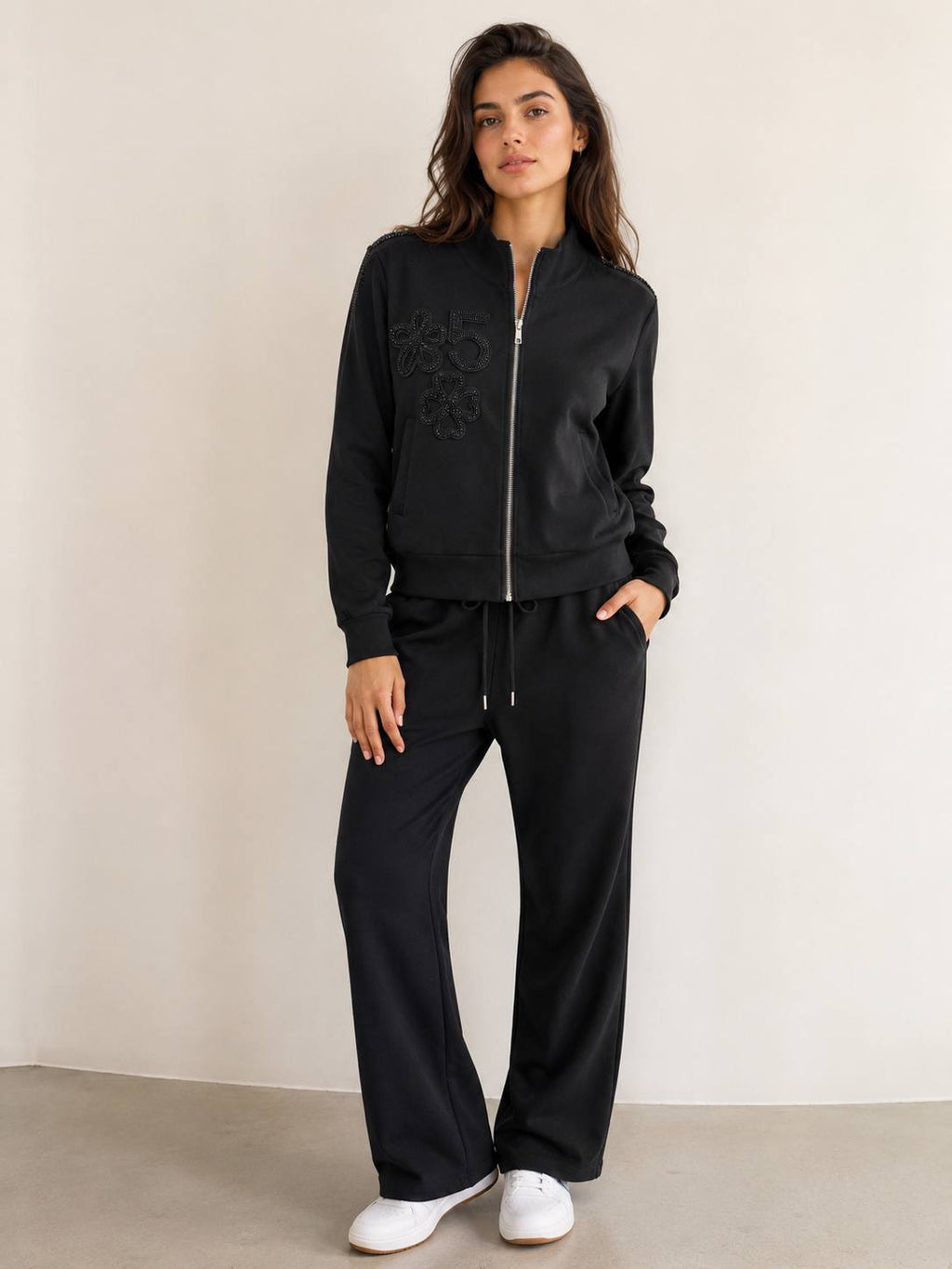 Noir Blossom Luxe Lounge Set