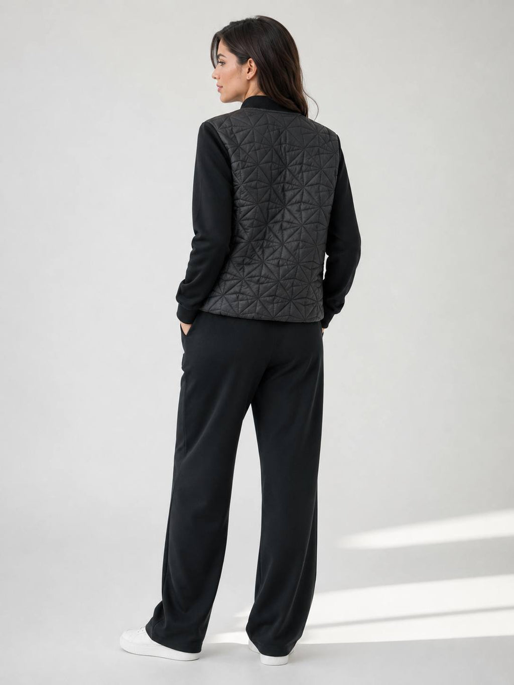 Midnight Luxe Quilted Three-Piece Lounge Set