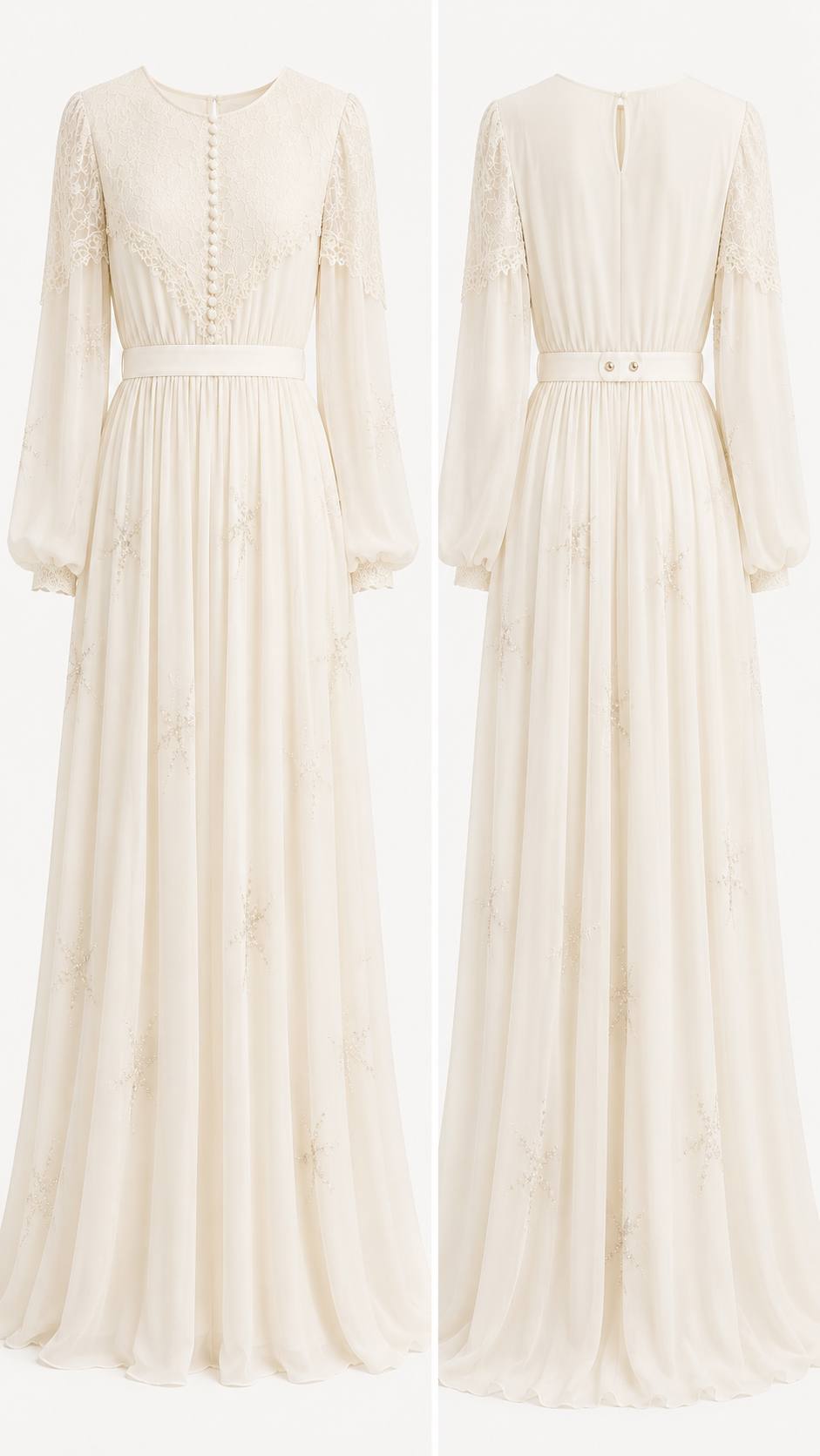 Midnight Starlight Embellished Maxi Dress