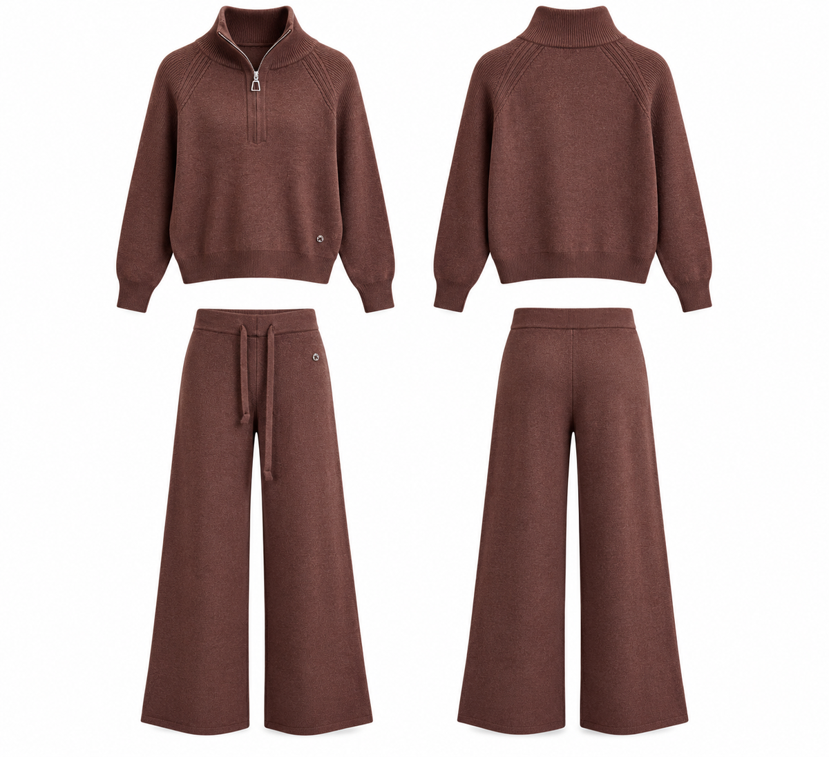Chocolate Luxe Knit Two-Piece Set